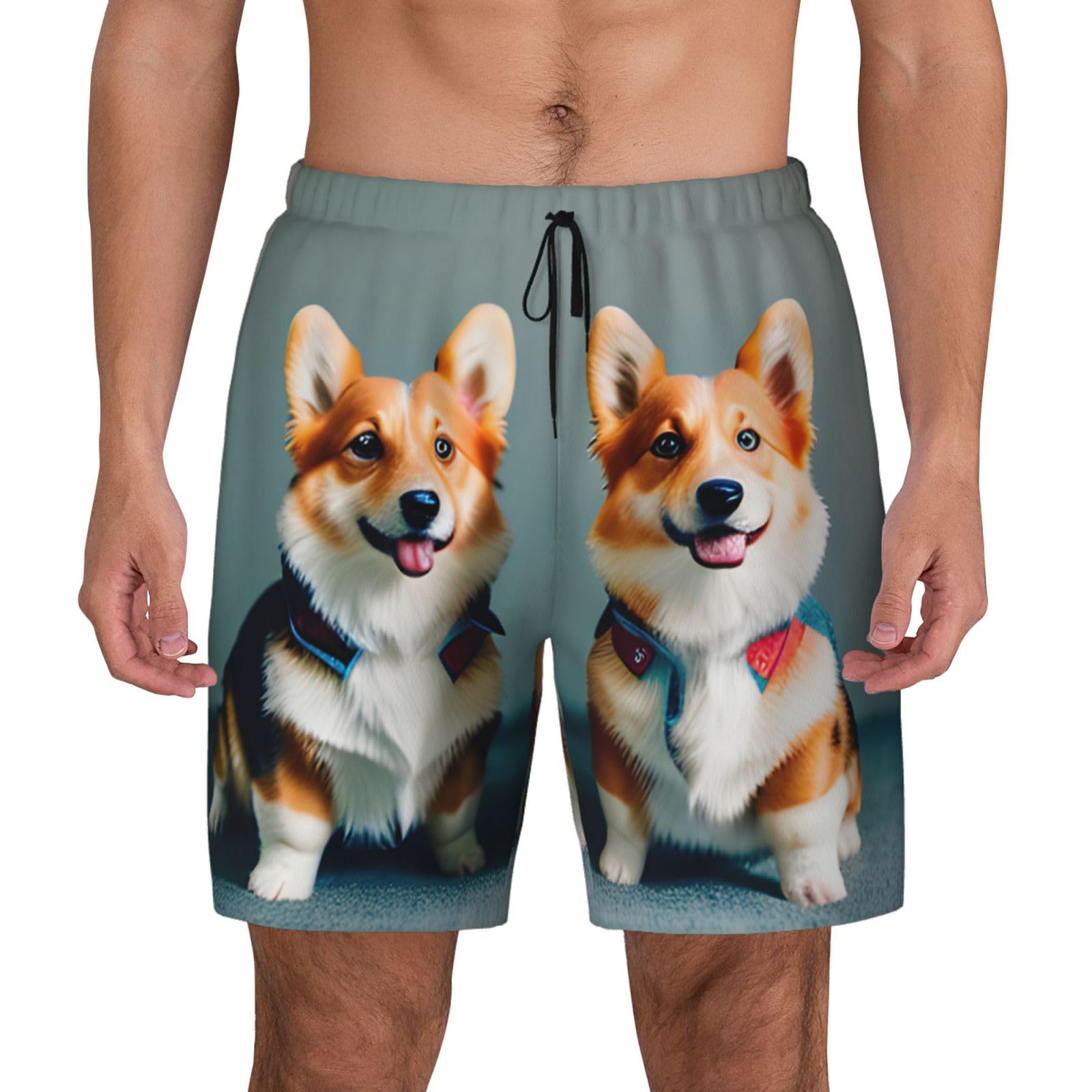 Short de bain séchage rapide pour homme à doublure compression - 8