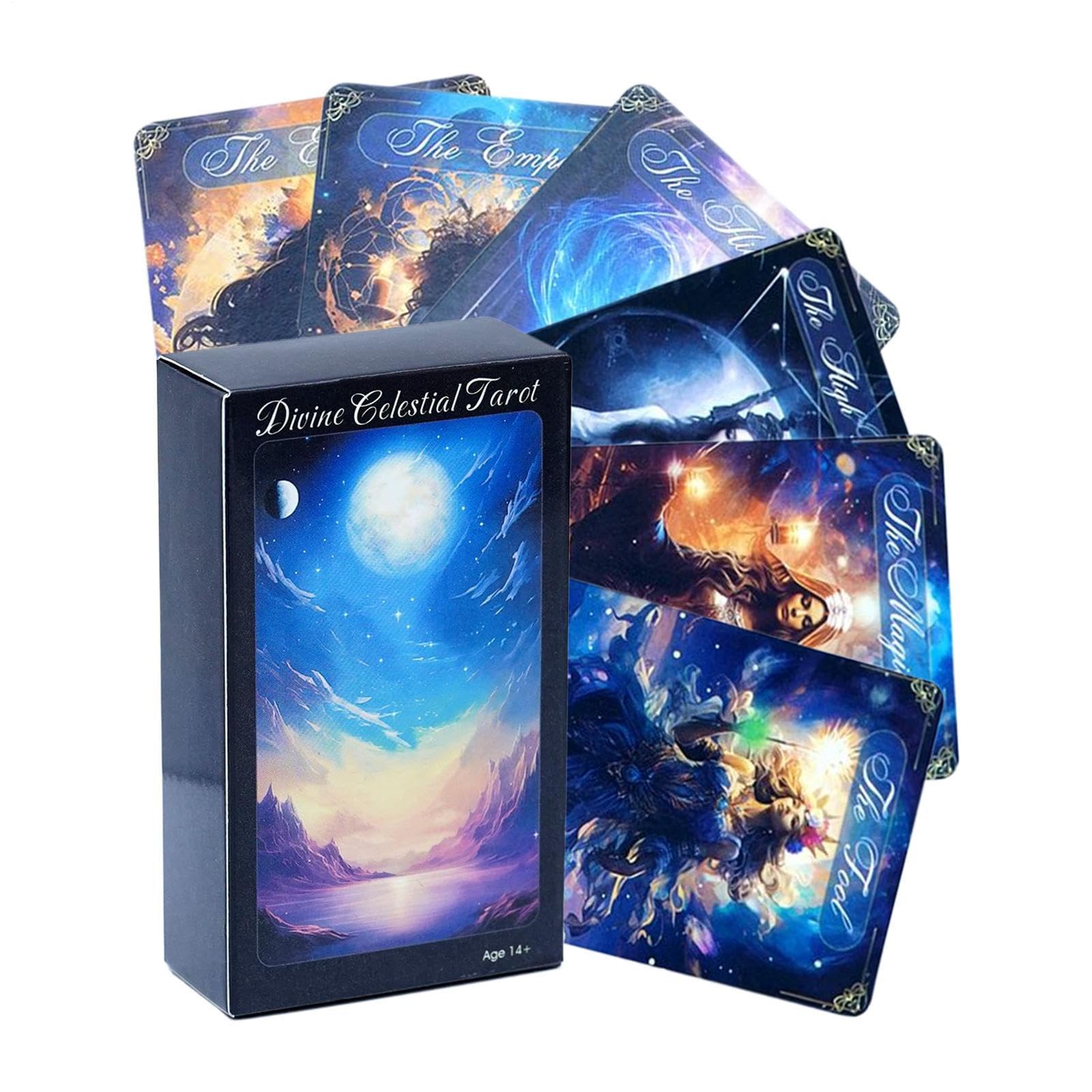 Tarot Cards Deck - Mythological Figures Pattern Desk Toy | Party Card Games,for Youth Adult Family Gathering Travel Bar Dating Celebration Holiday