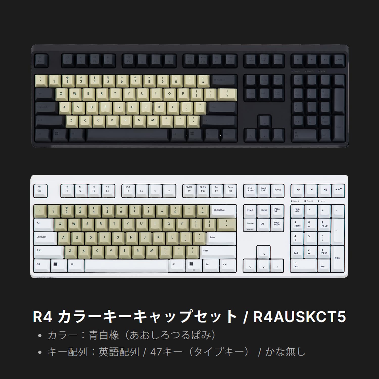 Amazon.co.jp: REALFORCE R4キーボード 対応 カラーキーキャップ