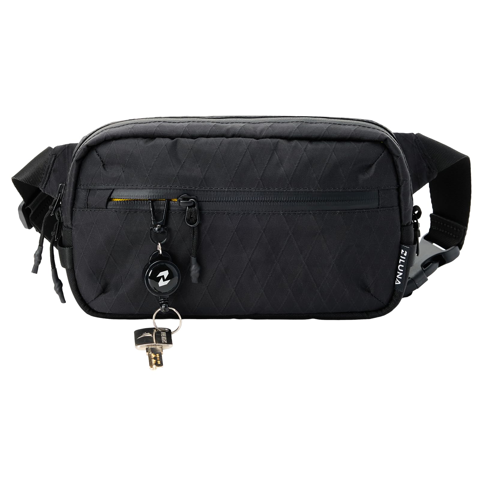 2L Sling Bag for Men Women-Anti-Theft RFID-Safe Fanny Pack with Smart Lockable Zippers -Water Resistant Lightweight Crossbody Bag