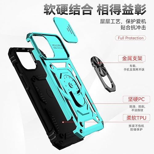 Miniatura 8 de Funda para iPhone 12 Pro Max con cubierta para lente de cámara, protector de pantalla HD, protección contra caídas de grado militar, soporte de