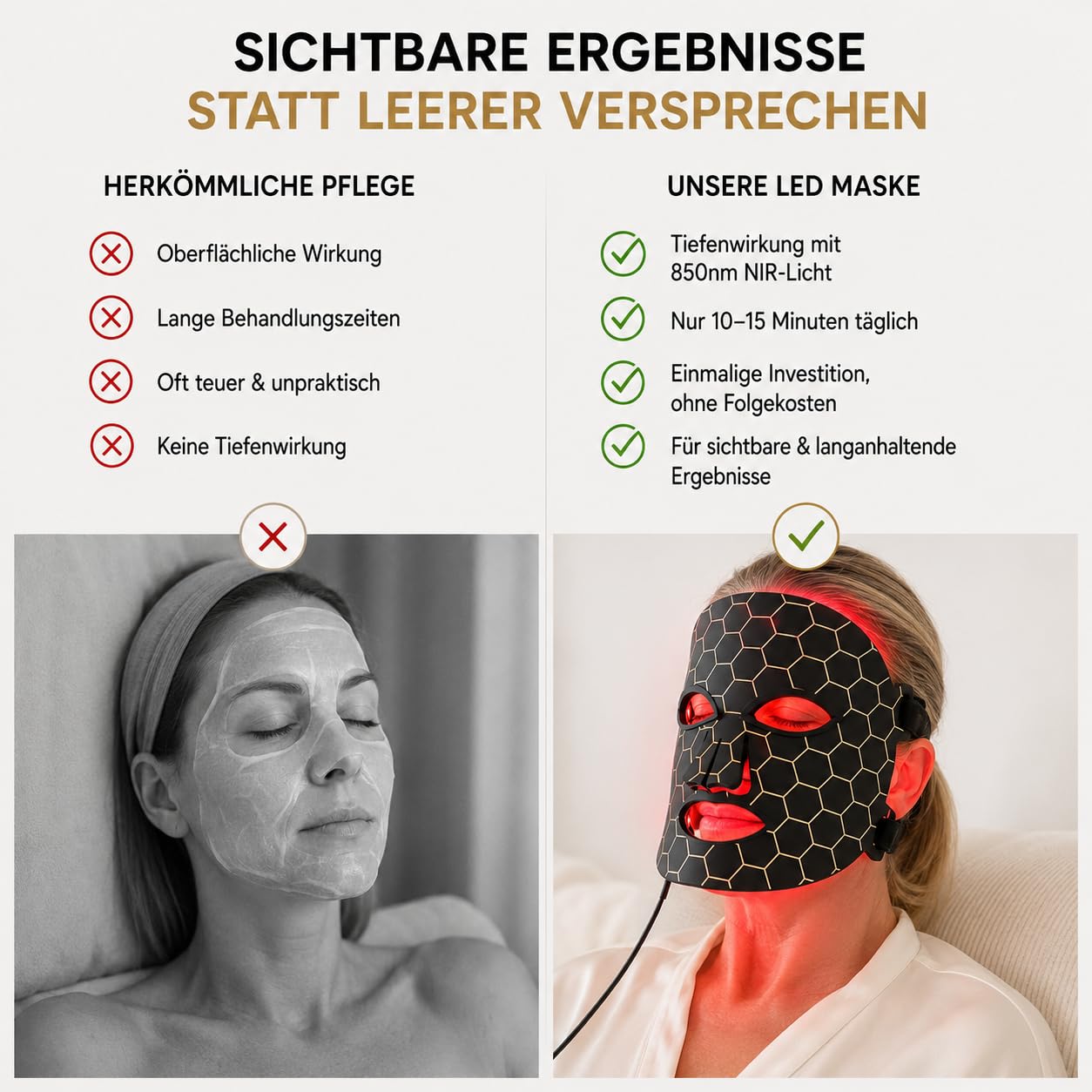 Masque LED pour le visage - 7 couleurs - Masque de luminothérapie pour rajeunir la peau et anti-âge - Photonthérapie professionnelle contre les rides et l'acné - Avec télécommande et protection