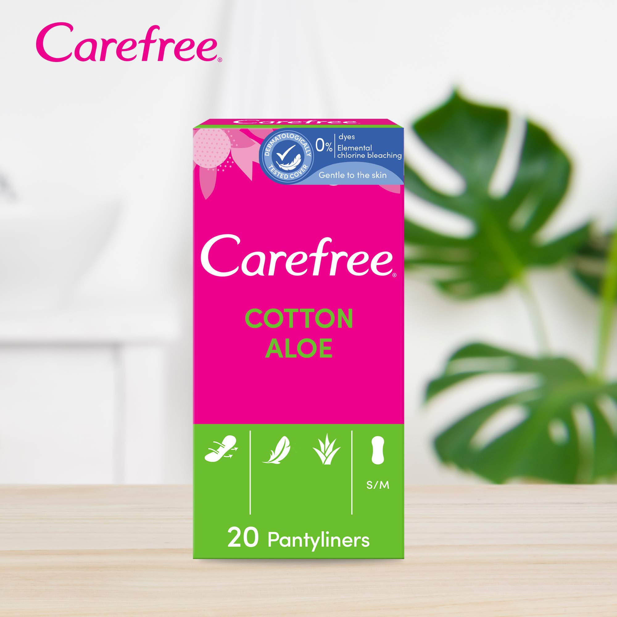 Carefree Panty Liners Breathable Aloe 20 : Amazon.ca: Health & Personal Care