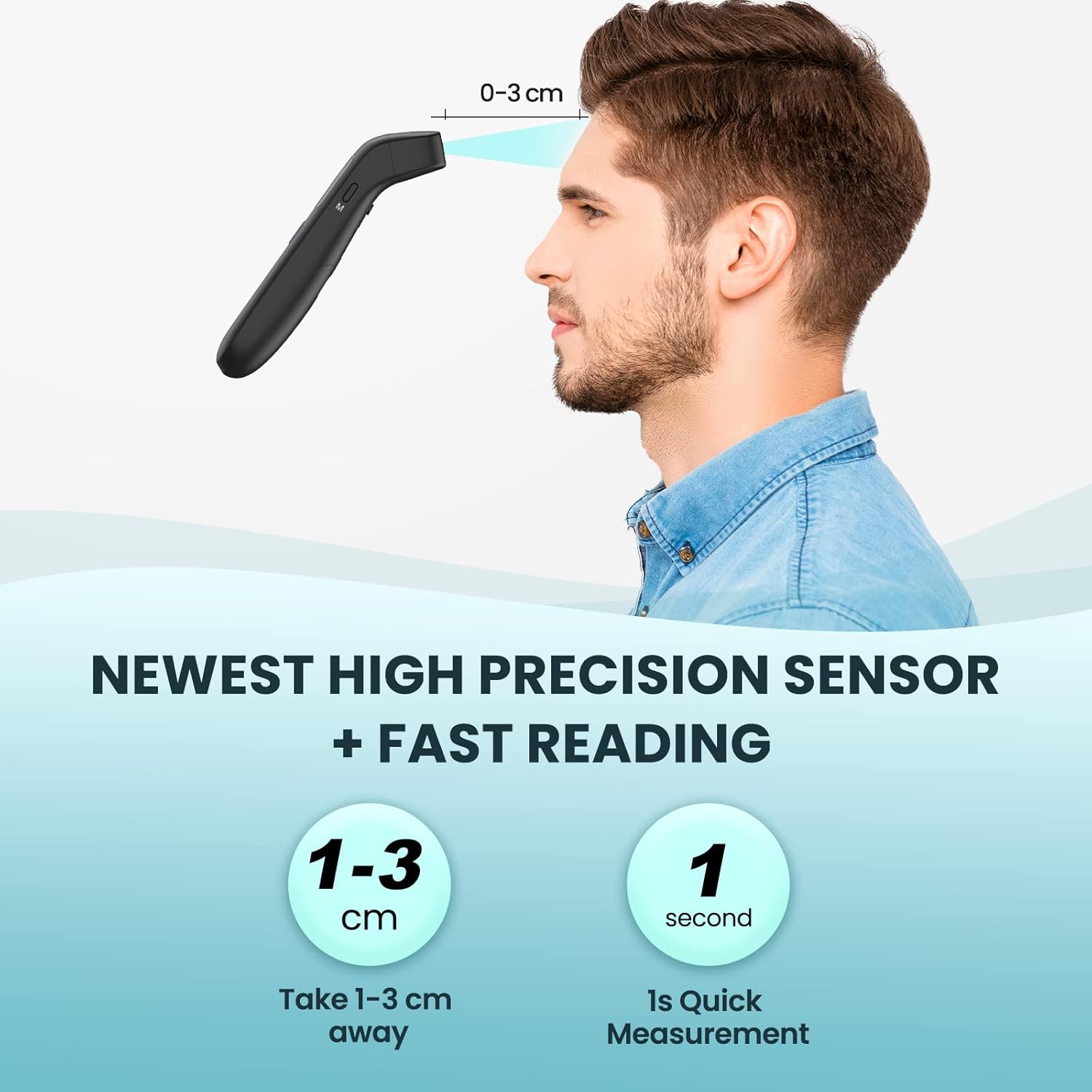 Ear and Forehead Thermometer for Adults and Kids, Digital Infrared Thermometer with Fever Alarm, LCD Backlight Display and Memory Function : Health & Household