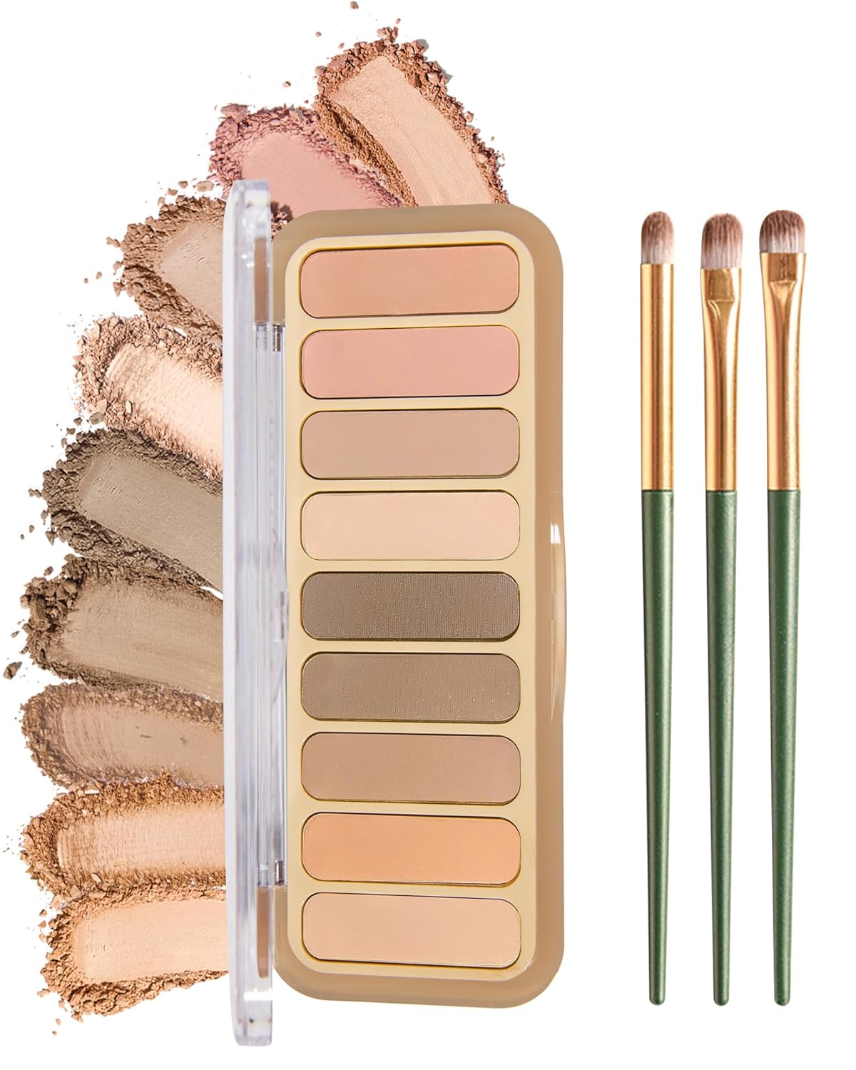 Eyeshadow Palette，Matte Naked Eyeshadow Pallet with Brush，Highly Pigmented Blendable Shades Neutral Nude Eye Shadow Makeup for Older Women，Naturing-Looking，Long-Wearing（Sweetheart）