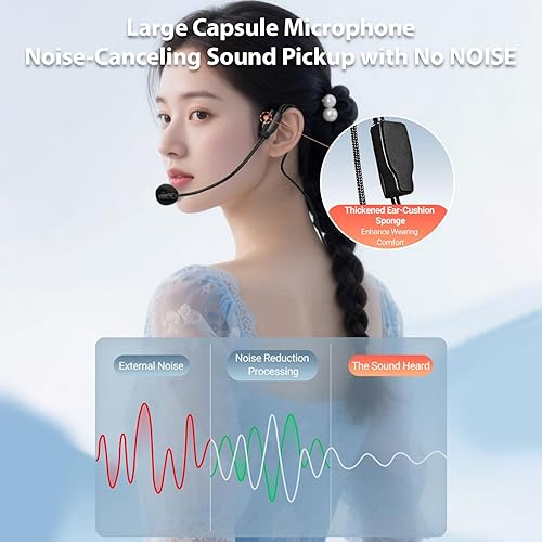 Miniatura 8 de Alomejor Voice Amplifier with Headset Microphone,Portable Amplifier,Suitable for Teacher,Outdoor Activities,Tour Guide, Speaker (Purple)