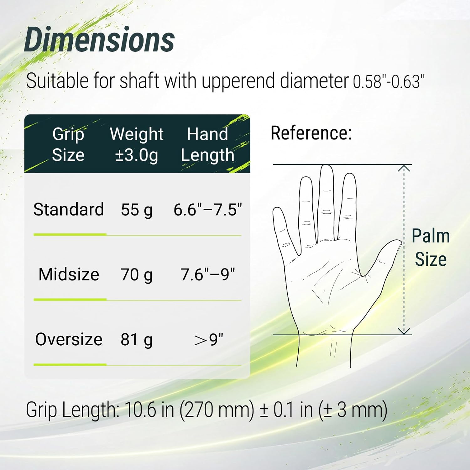SAPLIZE High-performance Rubber Golf Grips 13 Pack, High Shock Absorption, Non-slip, Choose from 13 Grips with 15 Tapes or Full Regripping Kit, Std/Mid/Jumbo, CC10 Series