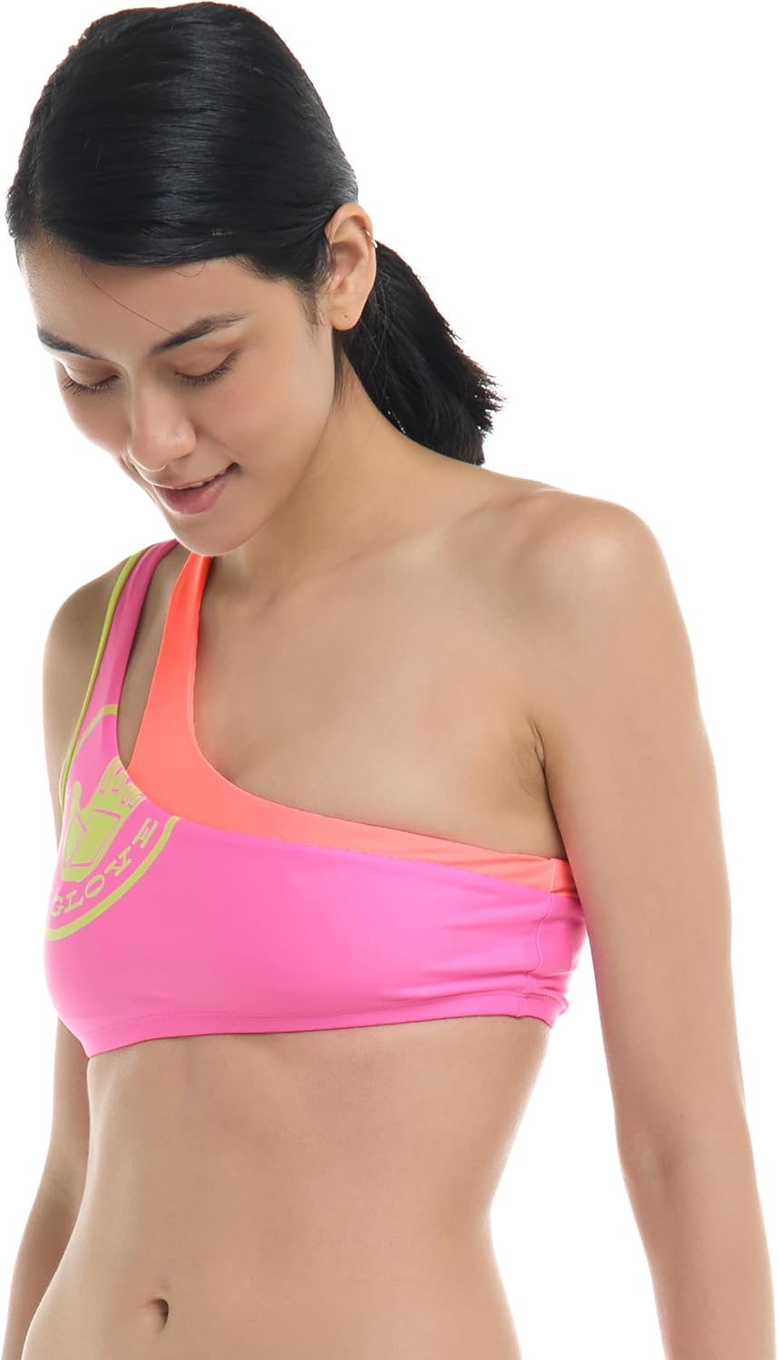Body Glove Women's Smash One-Shoulder Active Top – Elastic Bottom, Clean Finish