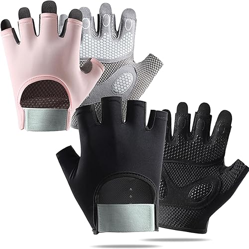 Miniatura 7 de 2 guantes de levantamiento de pesas para hombres y mujeres, protección completa de la palma y transpirables, guantes de entrenamiento para gimnasio,