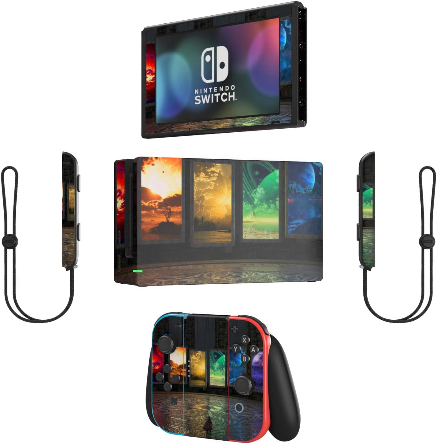 Portals - Decal Sticker Wrap - Compatible with Nintendo Switch