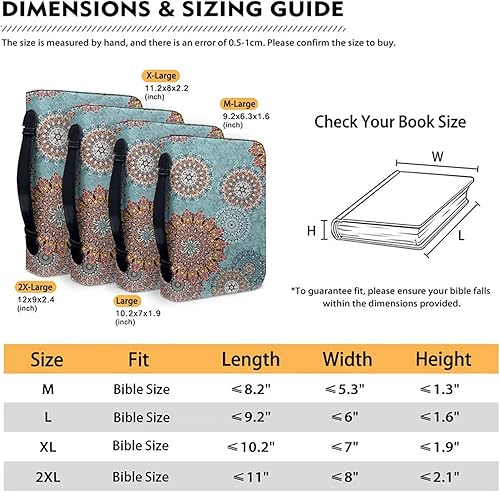 Miniatura 6 de Be Joyful in Hope - Fundas para la Biblia de piel sintética duradera para mujeres y hombres, bolsa de la Biblia, funda de transporte para libros,