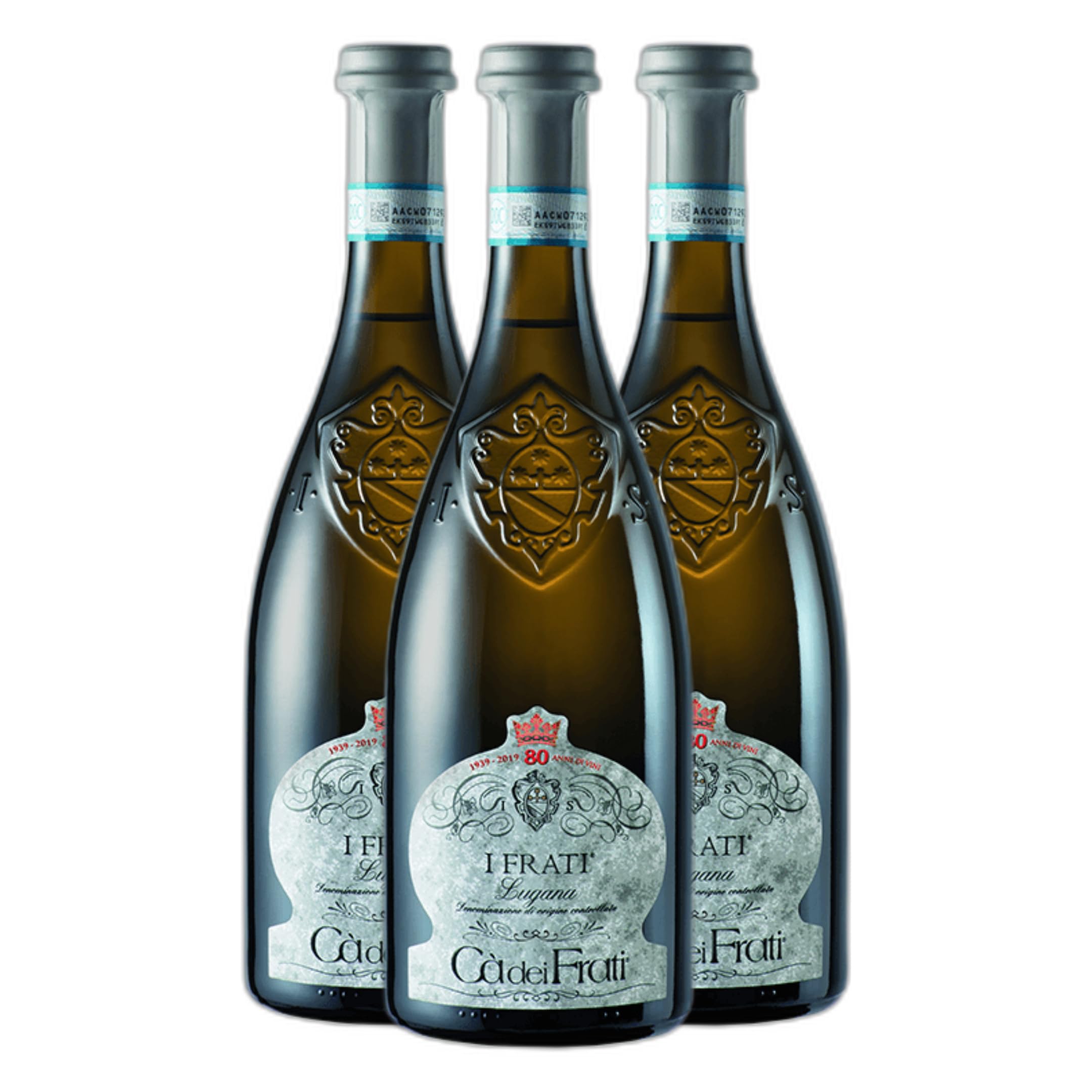 Cà dei Frati I Frati Lugana DOC 2025 Weißwein trocken Italien 3 x 0,75 L | 100% Turbiana vom Südufer des Gardasees · Ausbau auf der Feinhefe · zu Fisch, Meeresfrüchten & Aperitif · Naturkork