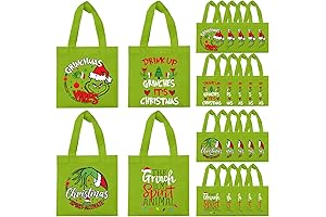 Festive Green Goodie Bags for Gratifying Grinch Gifts
