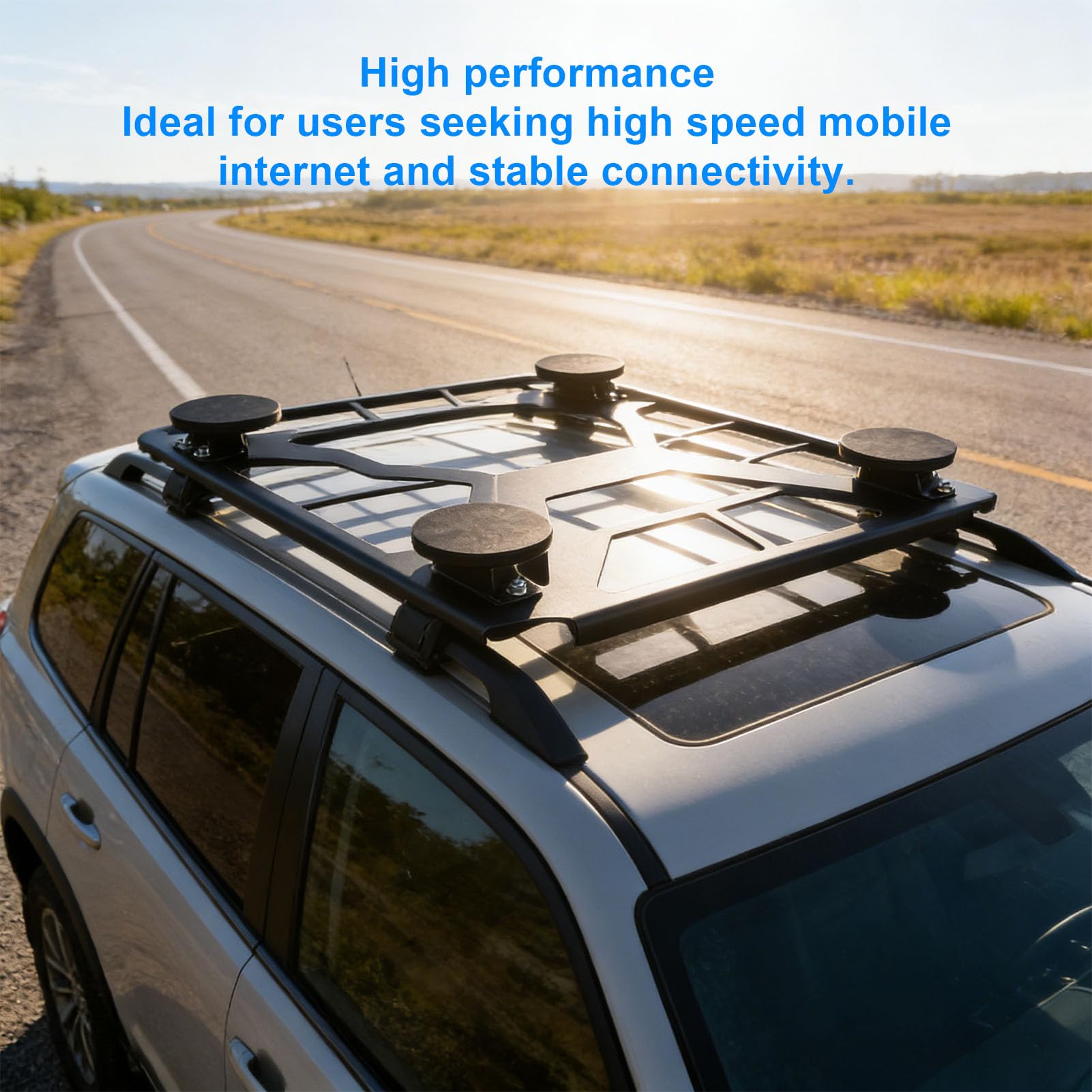 Fafeicy Kit de Montage Magnétique pour Antenne Parabolique, Base en Acier allié Réglable à 360 ° pour Mini Antenne Parabolique sur le Toit de la Voiture et du Bateau