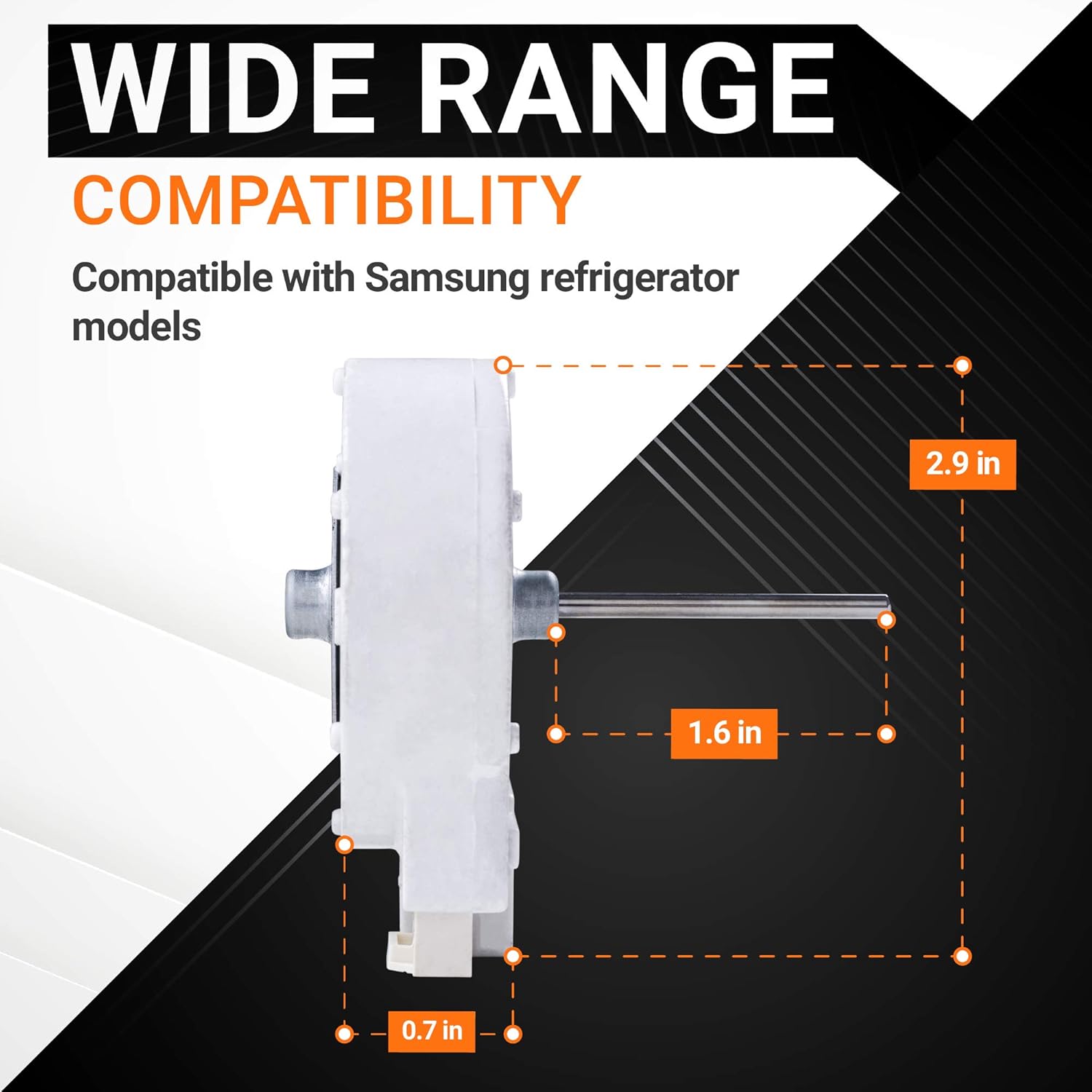[NEW] Ultra Durable DA31-00146E & DA32-00006W Refrigerator Evaporator Fan Motor Kit Replacement Part by Blue Stars – Exact Fit for Samsung Refrigerators - Replaces DA31-00146G AP4136569 DA32-10105R : Appliances