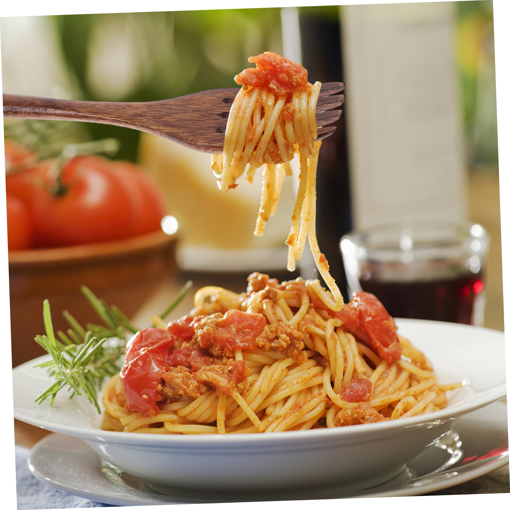 SOLUSTRE 4pcs Natural Wooden Fork Long Handle Cooking Utensils for Mixing Stirring Serving Smooth Edged Design for Safe Use and Easy Cleaning present for Home Chefs