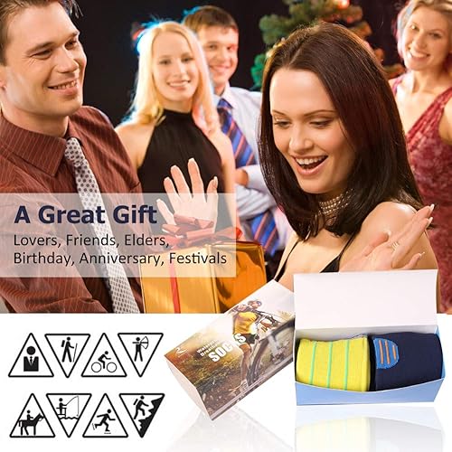 Miniatura 4 de RANDY SUN Calcetines de esquí impermeables, certificado SGS Unisex hasta la rodilla transpirable senderismo senderismo calcetín 1 par