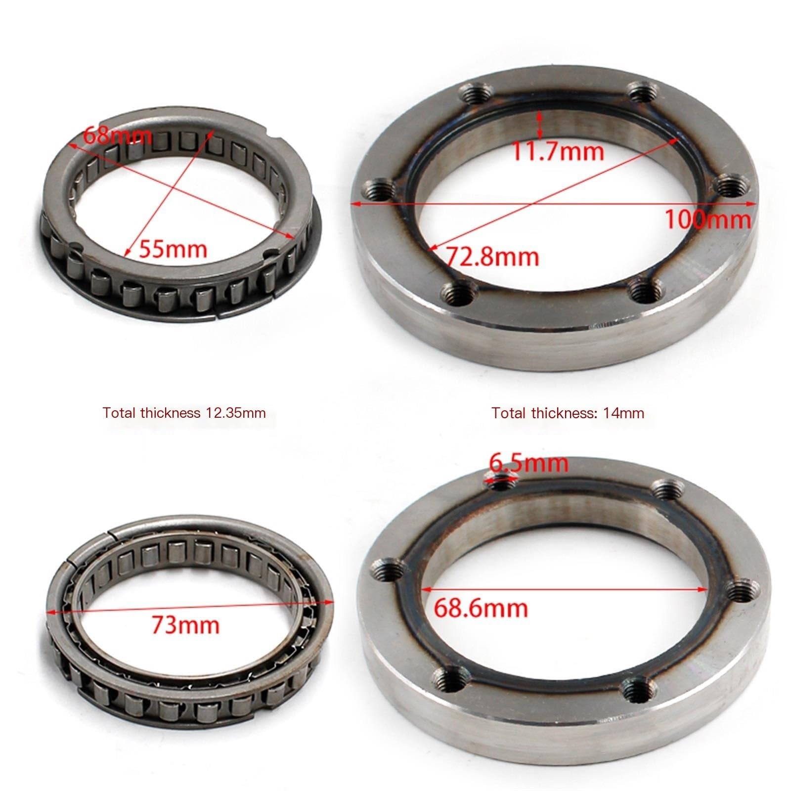 Kit De Roulement d'embrayage Démarreur Unidirectionnel pour Moto, pour TGB ATV Avenger 500 Blade 425 450 525 550 Target 400 The IRS 924816 925668