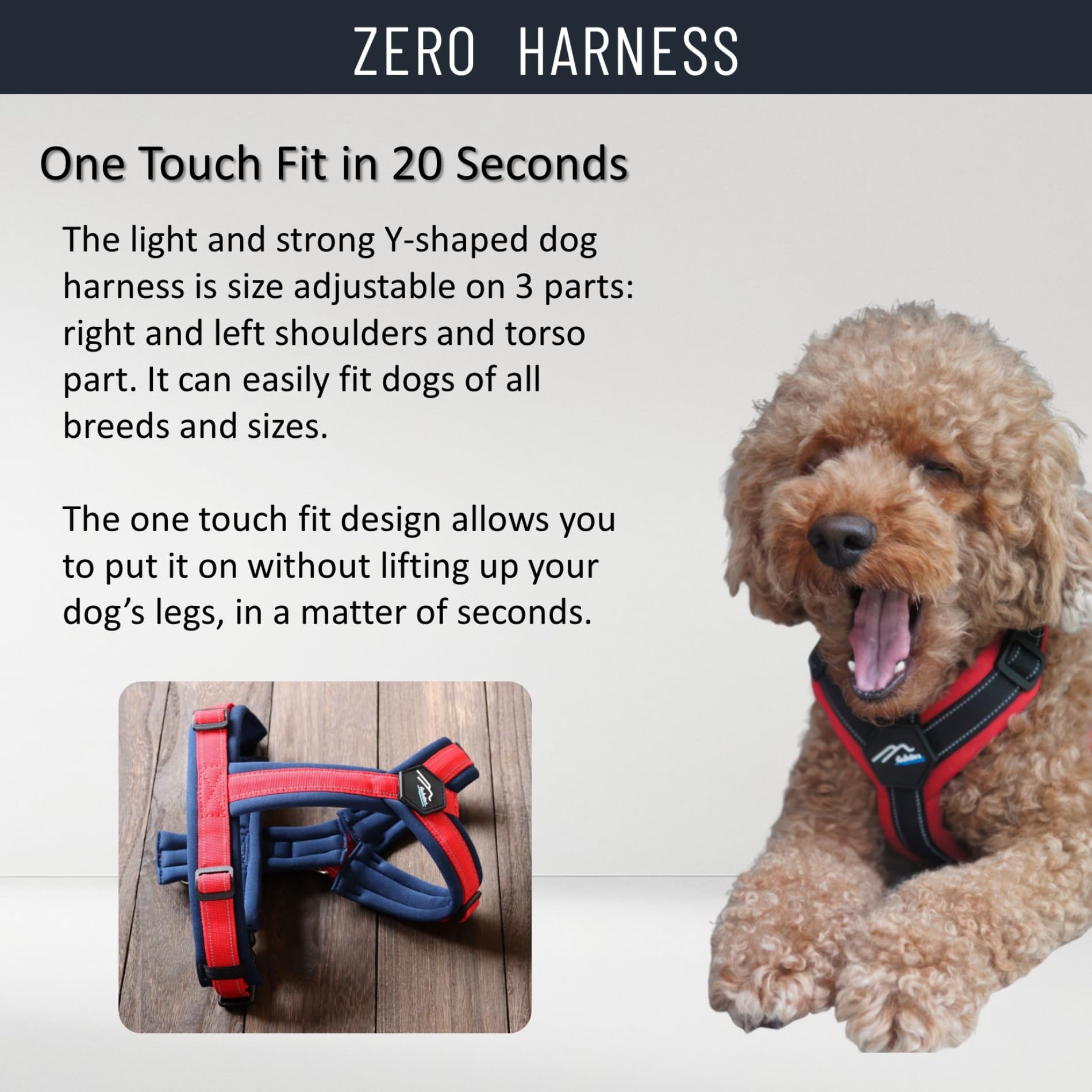 Hakusan: arnés Zero Mesh Series, arnés para perro, acolchado, ajustable, diseño sin tirones, seguridad, marca japonesa, perro pequeño, perro mediano, (malla/lima × amarillo, XXS)