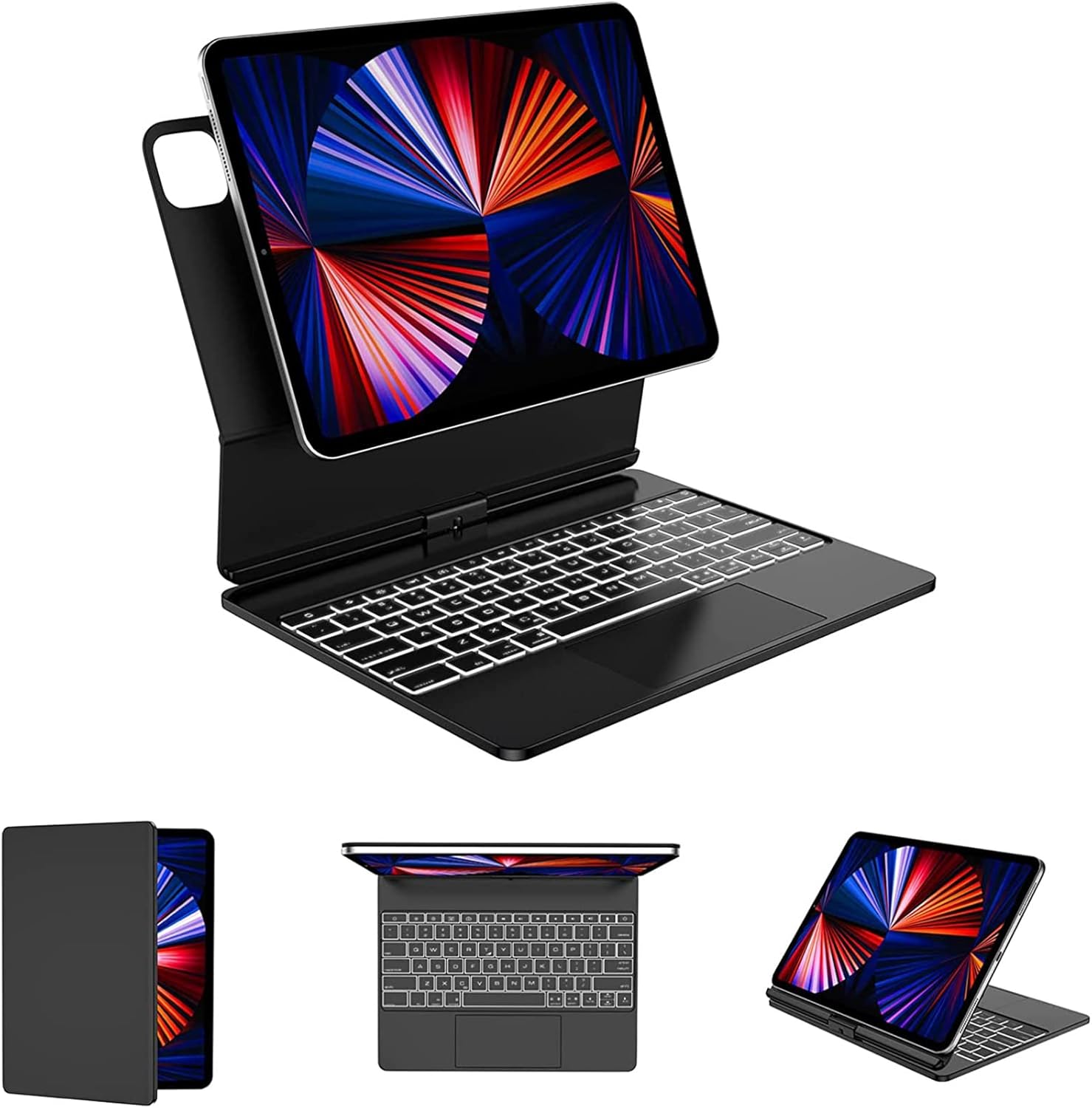 Magic Keyboard iPad Pro 12.9, Floating Stand Design, Backlit Magic