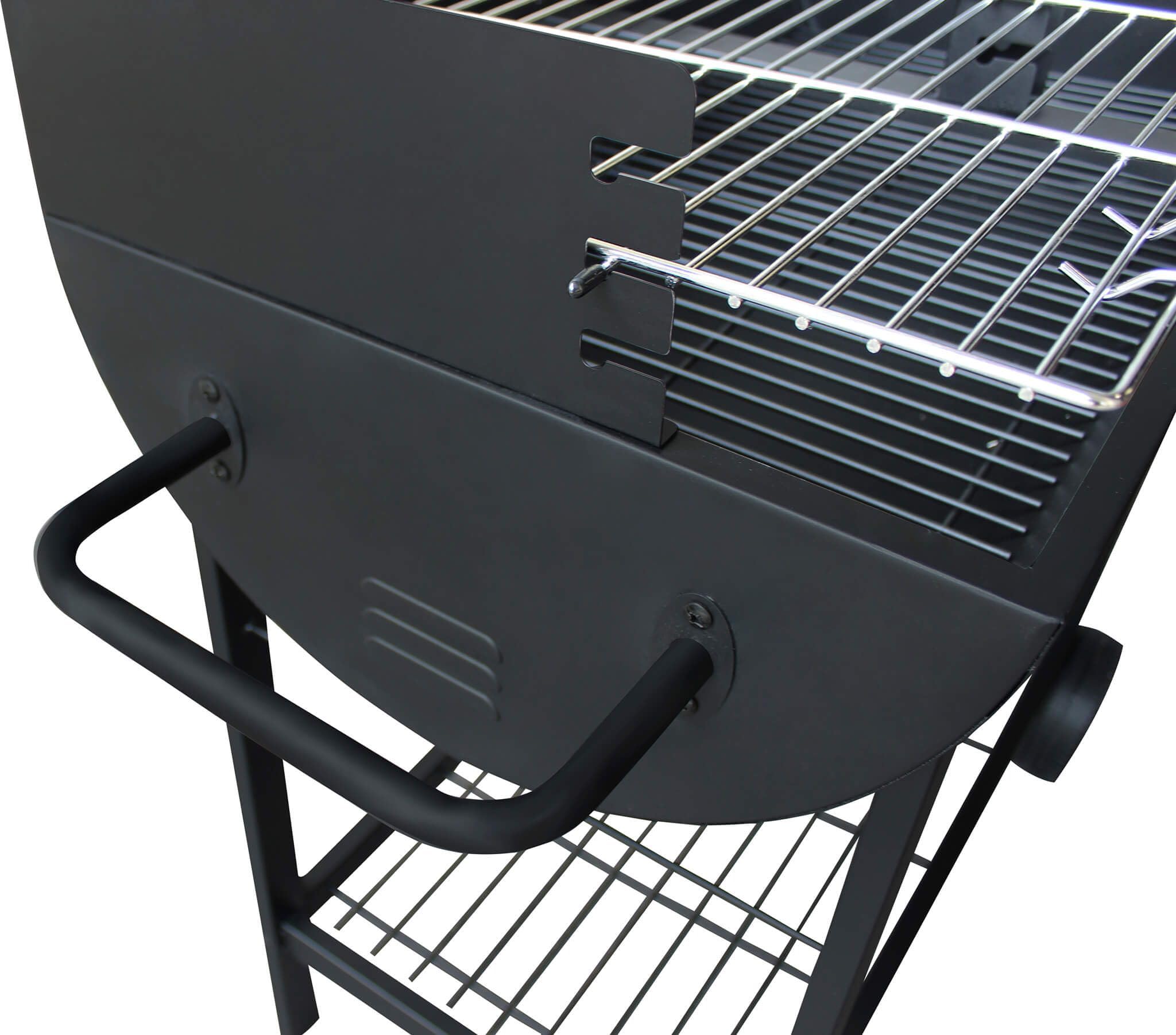Barbecue a carbonella con ruote da campeggio grigliata di design americano
