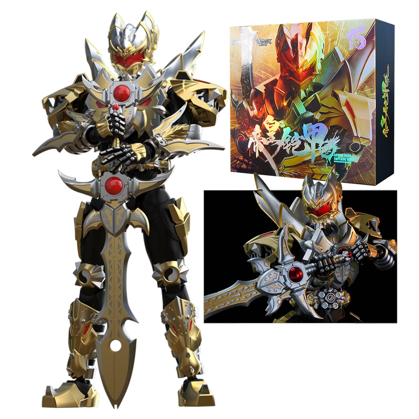 EMPEROR HERO 鎧甲勇士 帝皇侠フィギュア Amazon | TOP TOY SOUL ARMOR Series: EMPEROR HERO (鎧勇士-帝皇侠