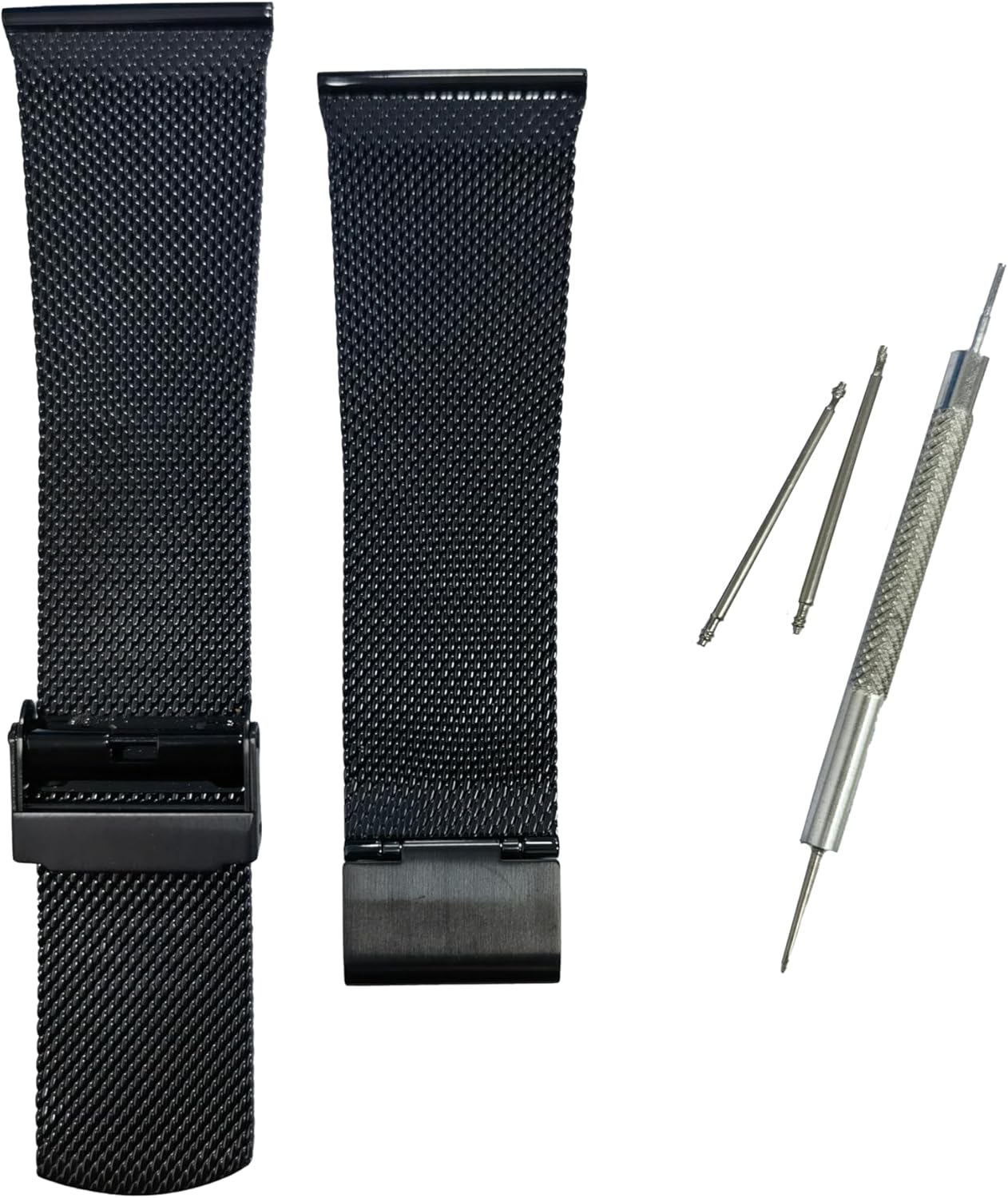 NZZXTO Milan mesh strap Replacement for Diesel watch strap with stainless steel slim fit bracelet 28mm