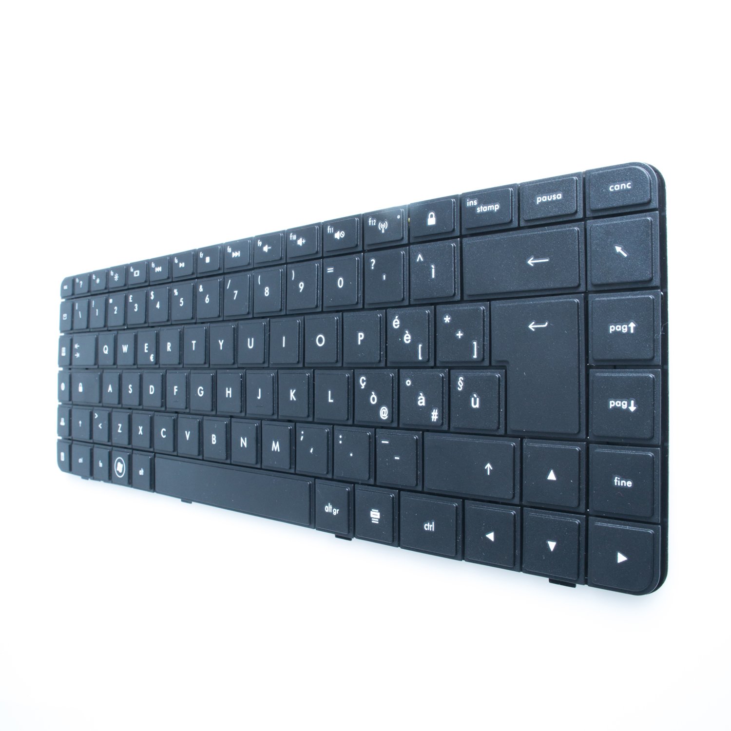 Marchio e Azienda Italiana Tastiera Italiana compatibile con Notebook Tastiera per HP G56 G62 Series, Compaq Presario CQ56-100 Series Frame Colore Nero