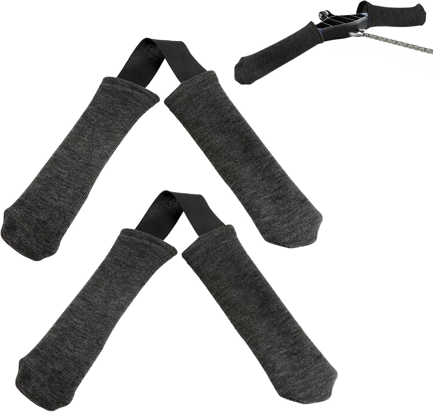 2-Pack Soft Rower Handle Cover, Sweat-Absorbent Grip Cushion Compatible with Concept 2, Anti-Blister Protective Wrap for Most Rowing Machines and Gym Equipment