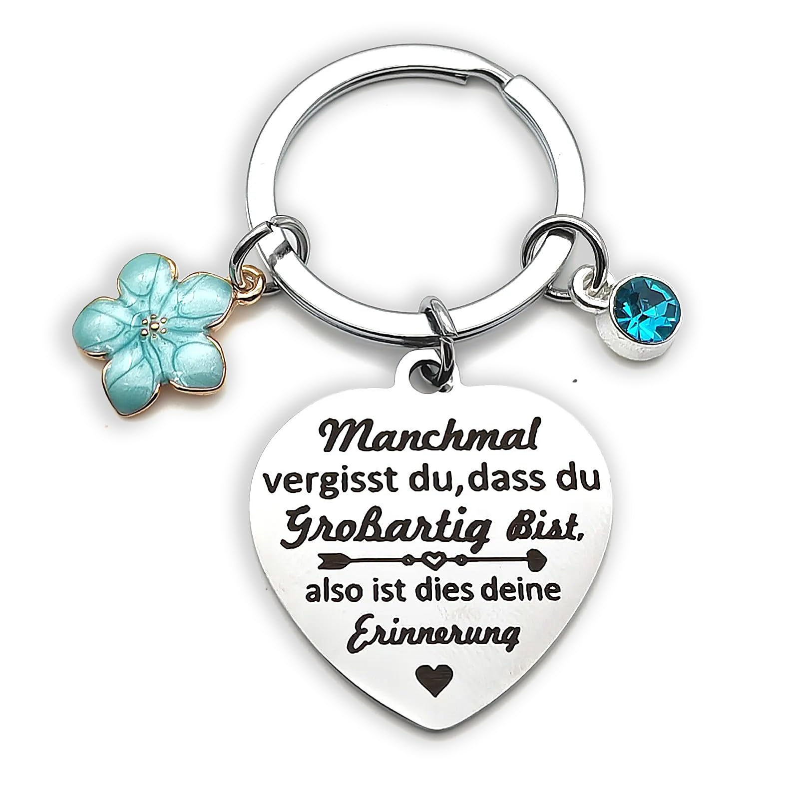Zynara Inspirierender Schlüsselanhänger für Freundin, Geschenk für Frauen,Geschenk Freundin Geburtstag, Abschiedsgeschenk für Kollegin, Erzieherin Geschenke, Danke Geschenke