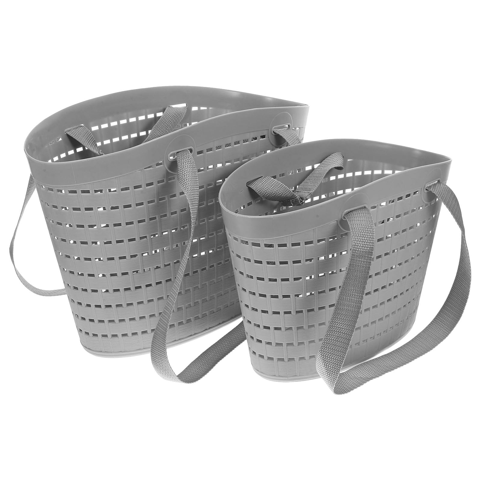Cesto Porta Biancheria Sporca in Plastica Pp 2 Pezzi con Manico, Design Multiuso e Capacità Adeguata per Bagno e Shopping