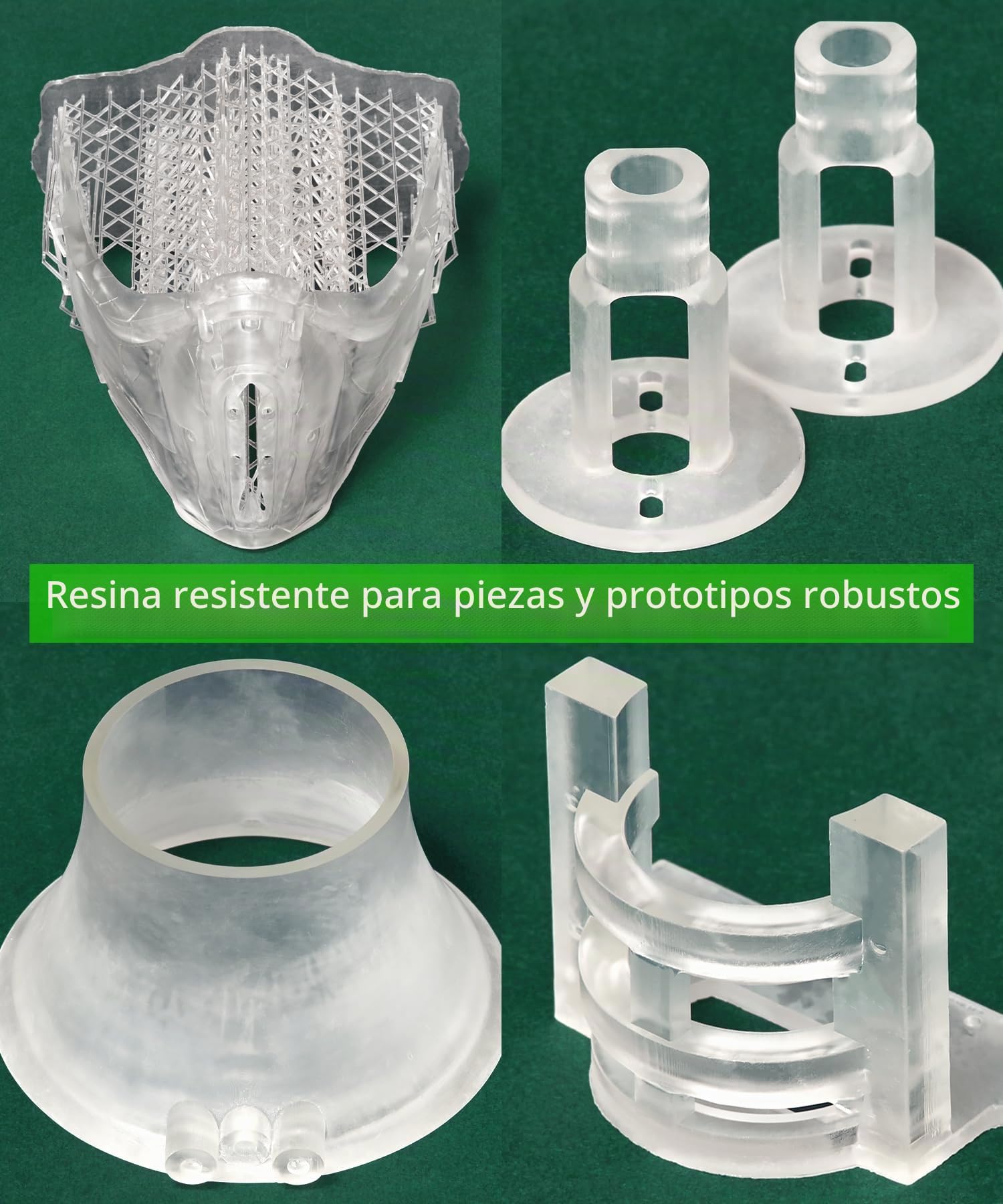 SuperPP es la Resina Transparente más rápida y Resistente, 1.3 Segundos (Mono 50um) Fabricada en Corea por 3DMaterials (1000g)