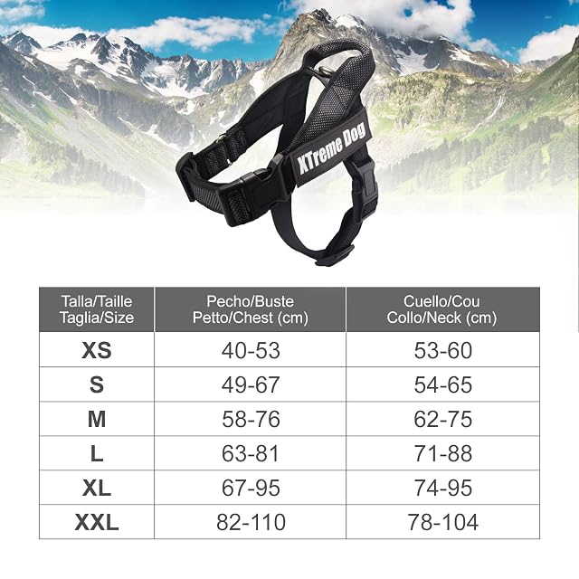 Foto 4 de 7 de ARQUIVET Arnés para Perro Xtreme Dog Classic de Color Negro - Talla XXL/82-110 cm cm