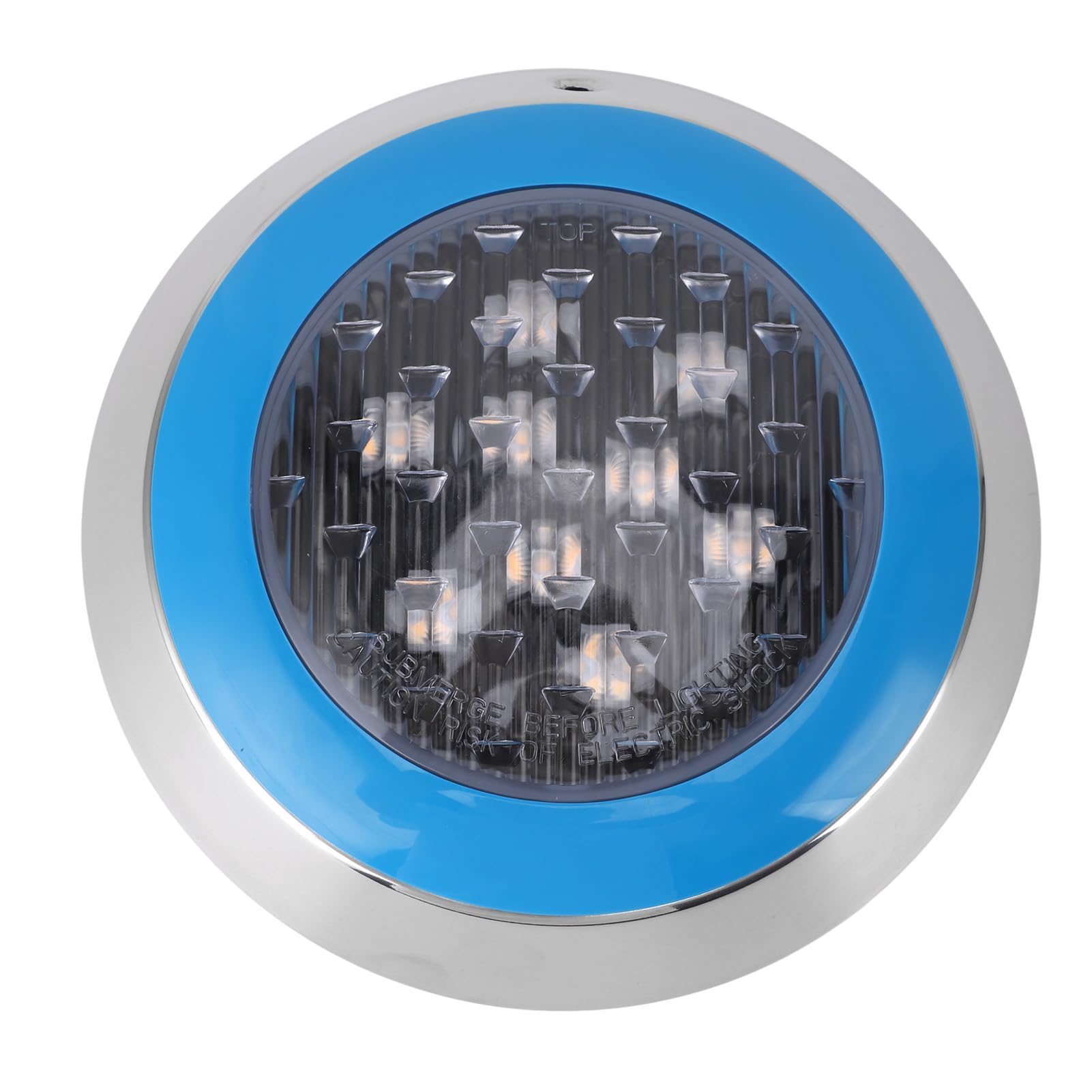Wakects An der Wand Montierte Poolleuchte, ABS-LED-Unterwasser-Schwimmbadleuchte, 24 V, 6000 K, weiß, Wasserdicht, Eingebettete Lampe, Einfache Installation für Pool, Teich, Brunnen, Villa, Innenhof