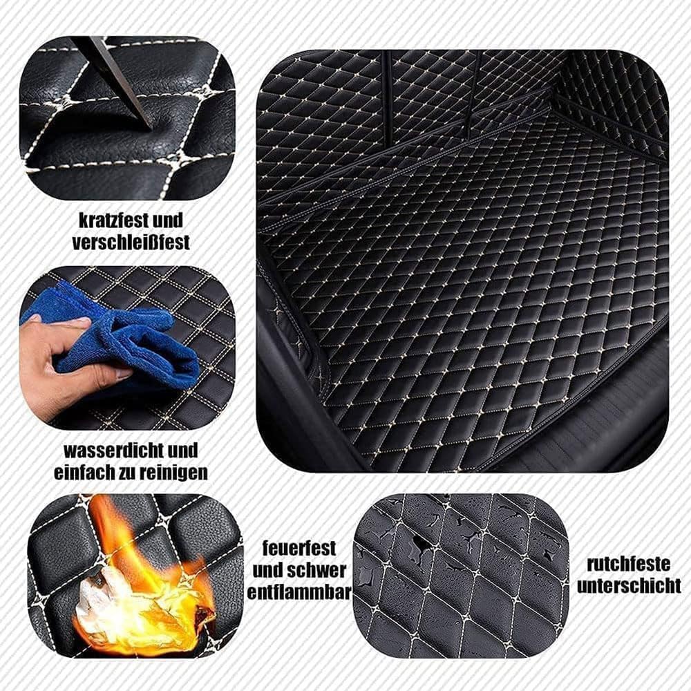 Kofferraummatte Für BMW IX1 2022-2025 - Leder Wanne Wasserdicht & Rutschfest