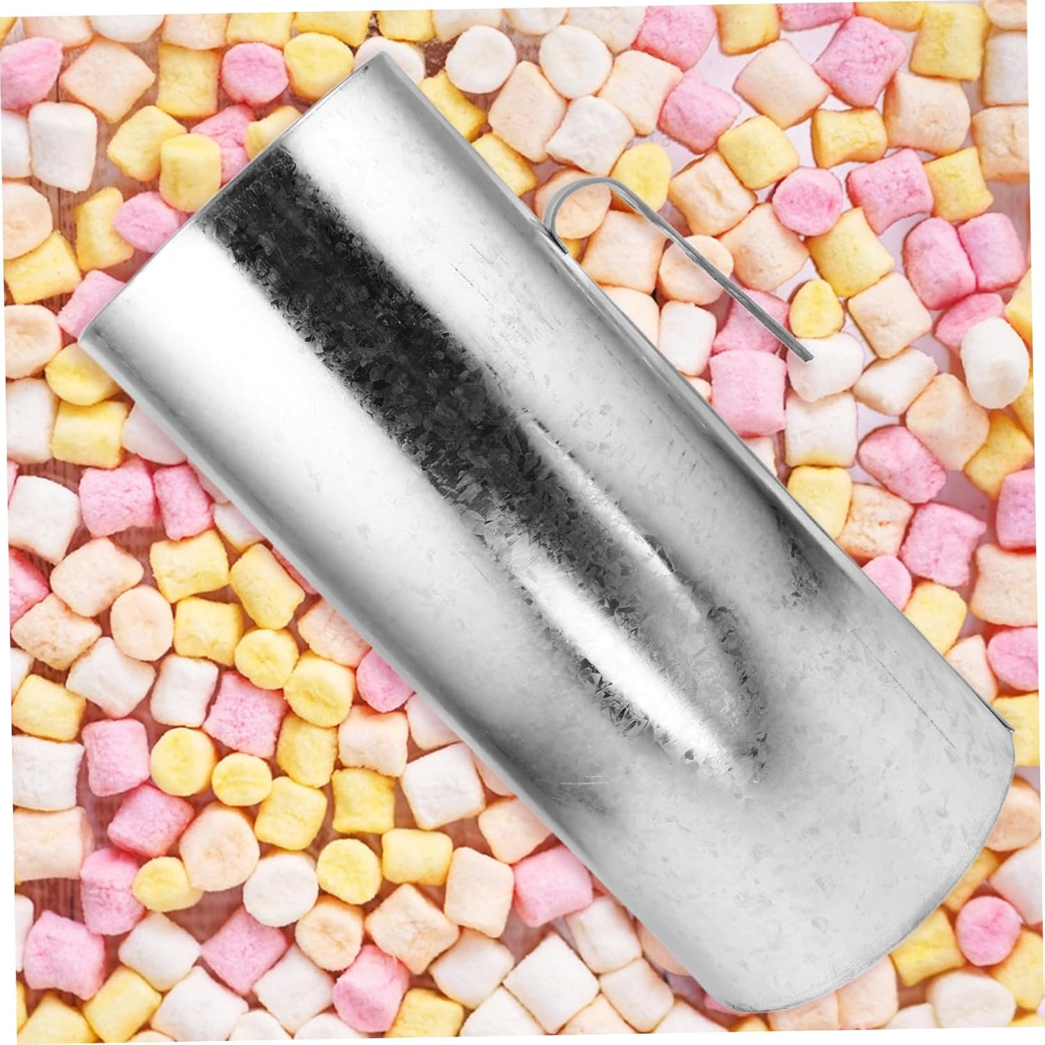 Cotton Candy Party Supply Packing Bucket Metal Ring Ideal for Candy Floss Holder and Packaging Bags