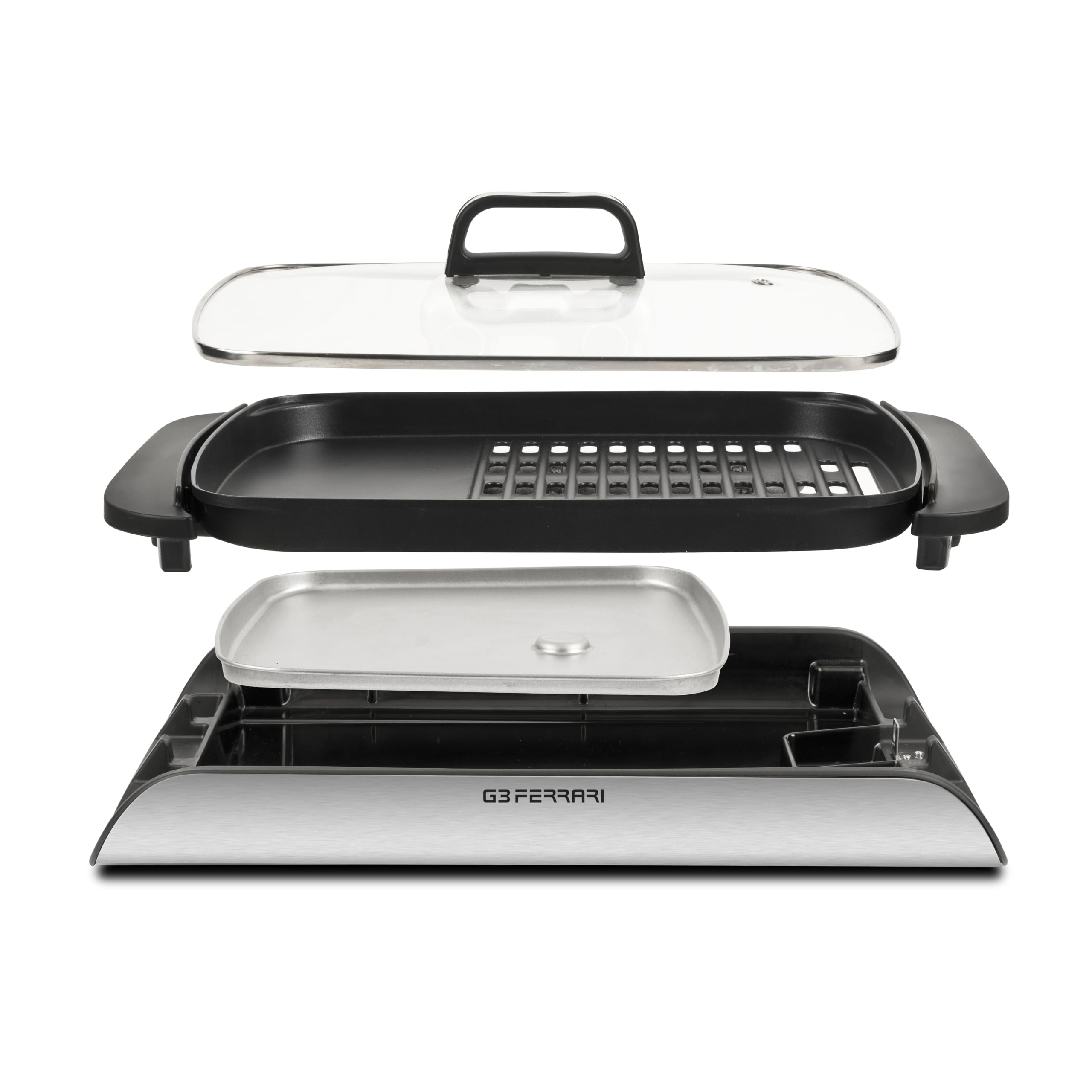 G3 Ferrari G10234 grill elektryczny i grill bezdymny 2000 W, czarno-szary