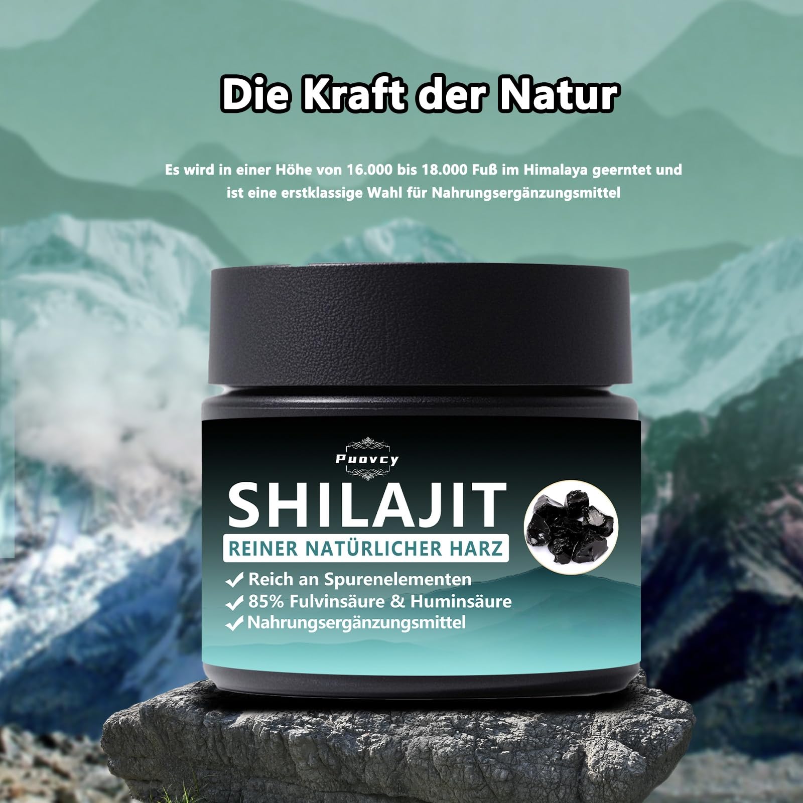 Resina natural Shilajit, Shilajit Himalaya original, para hombres y mujeres, 31 g