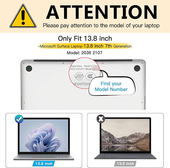 FILMEXT Privacy Screen for Microsoft Surface Laptop 13.8 inch 7th Gen