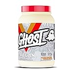 GHOST VEGAN Protein Powder, Peanut Butter Cereal Milk - 2lb, 20g of Protein - Plant-Based Pea & Organic Pumpkin Protein - Post Workout & Nutrition Shakes, Smoothies, & Baking - Soy & Gluten-Free
