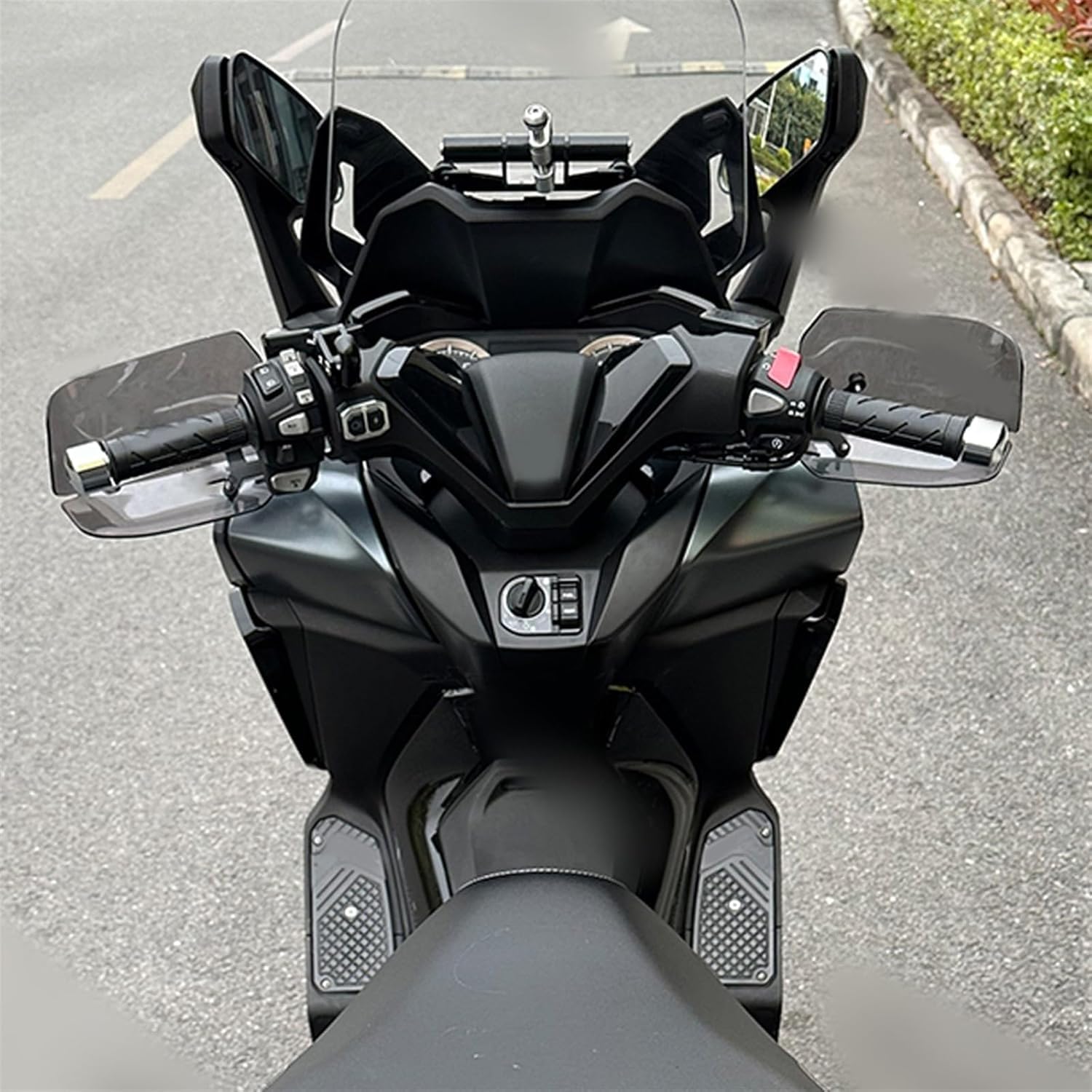 Bouclier De Protection des Mains De Moto, Accessoire De Pare-Brise pour H&Onda Forza 350 300 Forza125 NSS350 (Color : Le Noir)