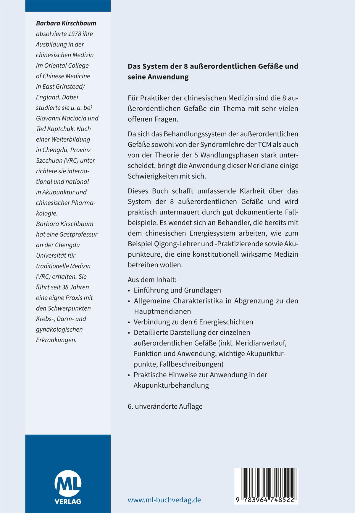 Die 8 außerordentlichen Gefäße in der traditionellen chinesischen Medizin