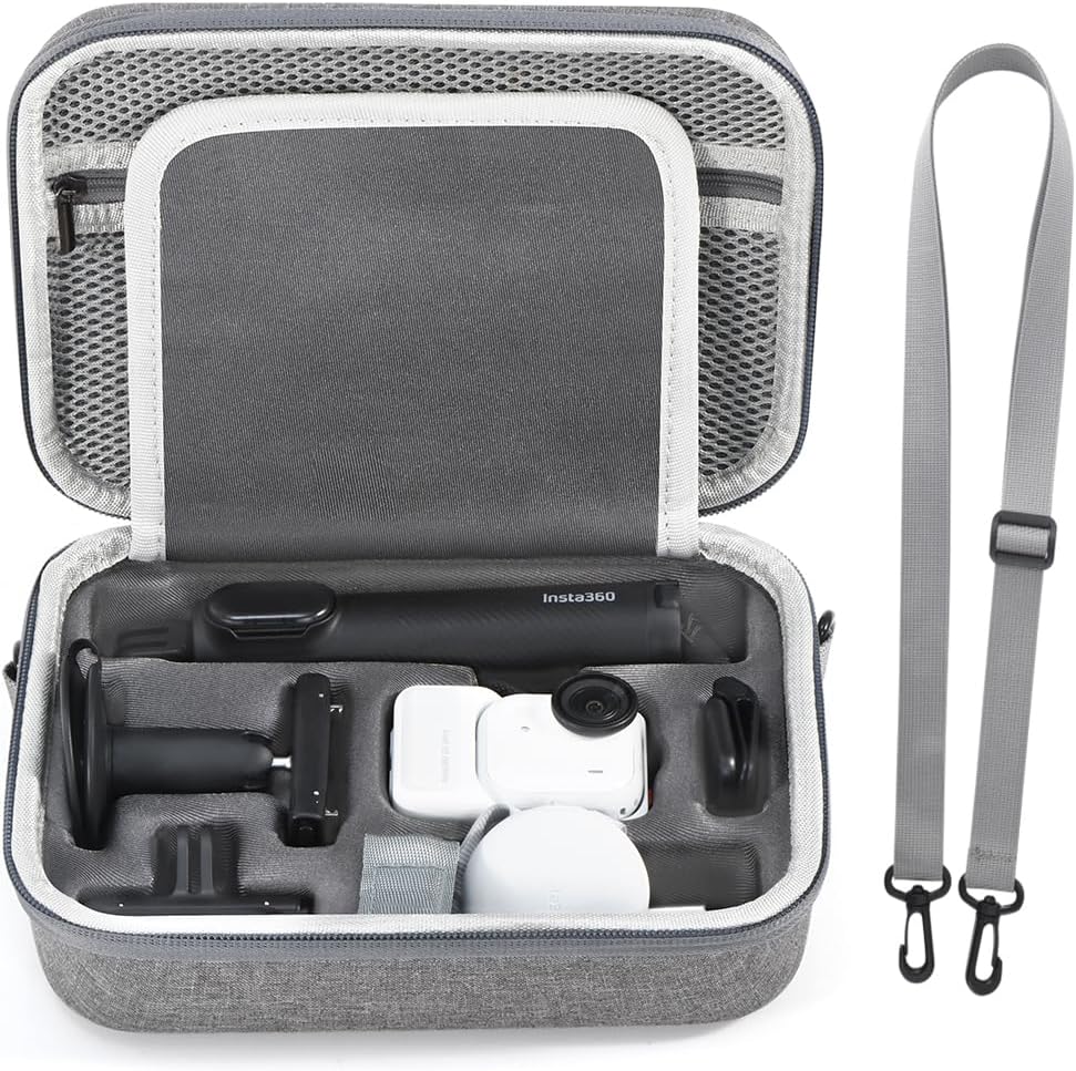 Coyktonty Carrying Case for Insta360 Go Ultra Waterproof Portable Storge Shoulder Bag Travel Case,Waterproof Large capacity design