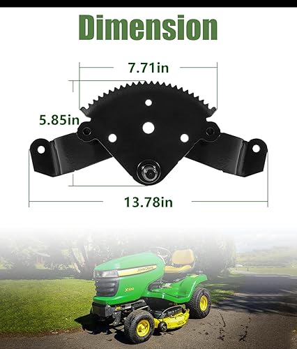 Miniatura 5 de Engranaje sector de dirección AM136297 para John Deere X300 X320 X340 X500 X520 Reemplazo para AM136297 M151206