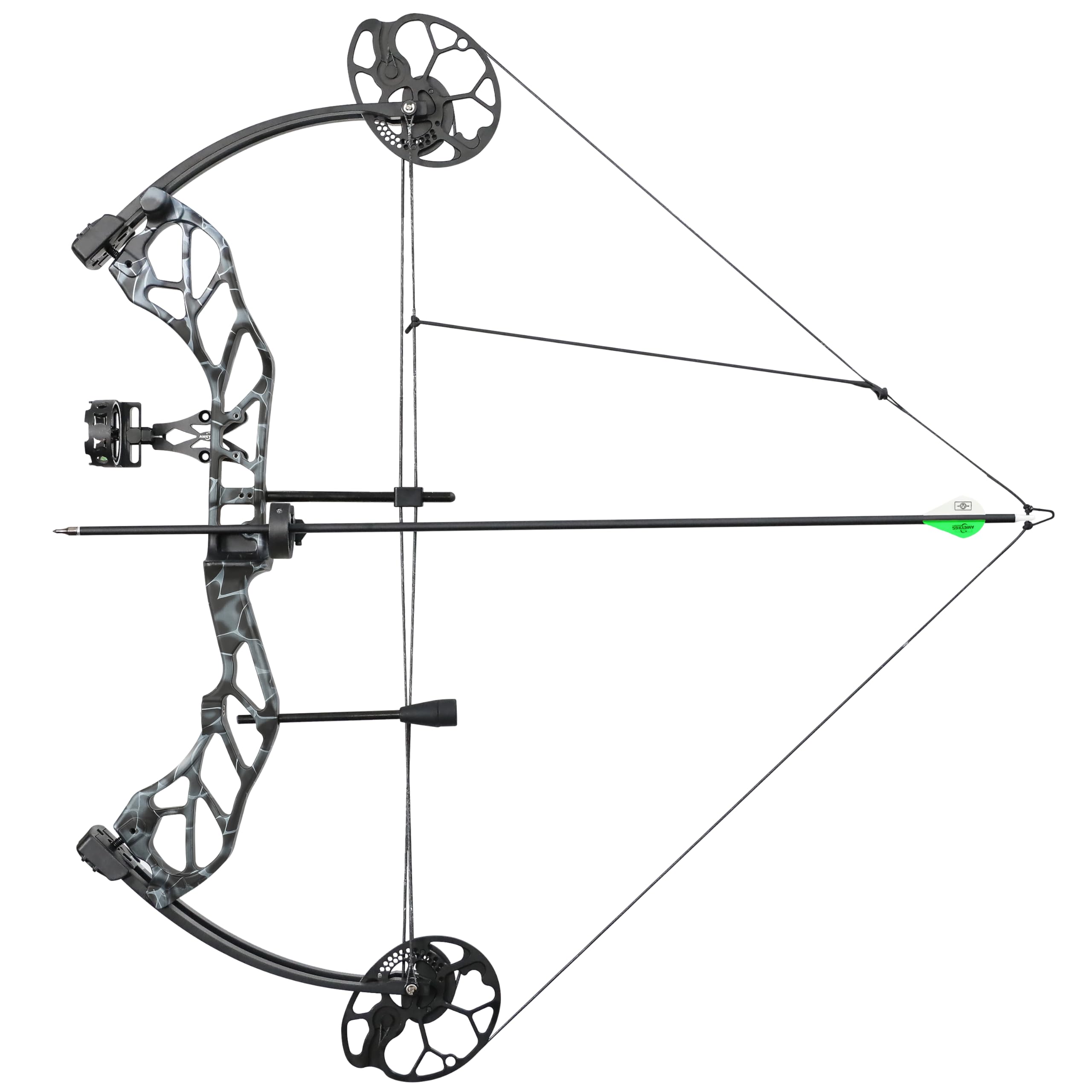 Kit Arco Compound Adulti 19-70 libbre 320fps Tiro con l'arco compound Set Arco Compound Arco composto composito Arco da Caccia e Pesca Principianti Archery Compound bow and arrow