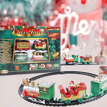 Ensemble de Train de Noël Voiture Électrique Rail de Noël Décoration Maison Arbre Décoration Mini Rails Jouet Ornement Suspendu Cadeaux de Fête Ensemble de Train de Noël Voiture Électrique Rail de Noël Décoration Maison Arbre Décoration Mini Rails Jouet Ornement Suspendu Cadeaux de Fête
