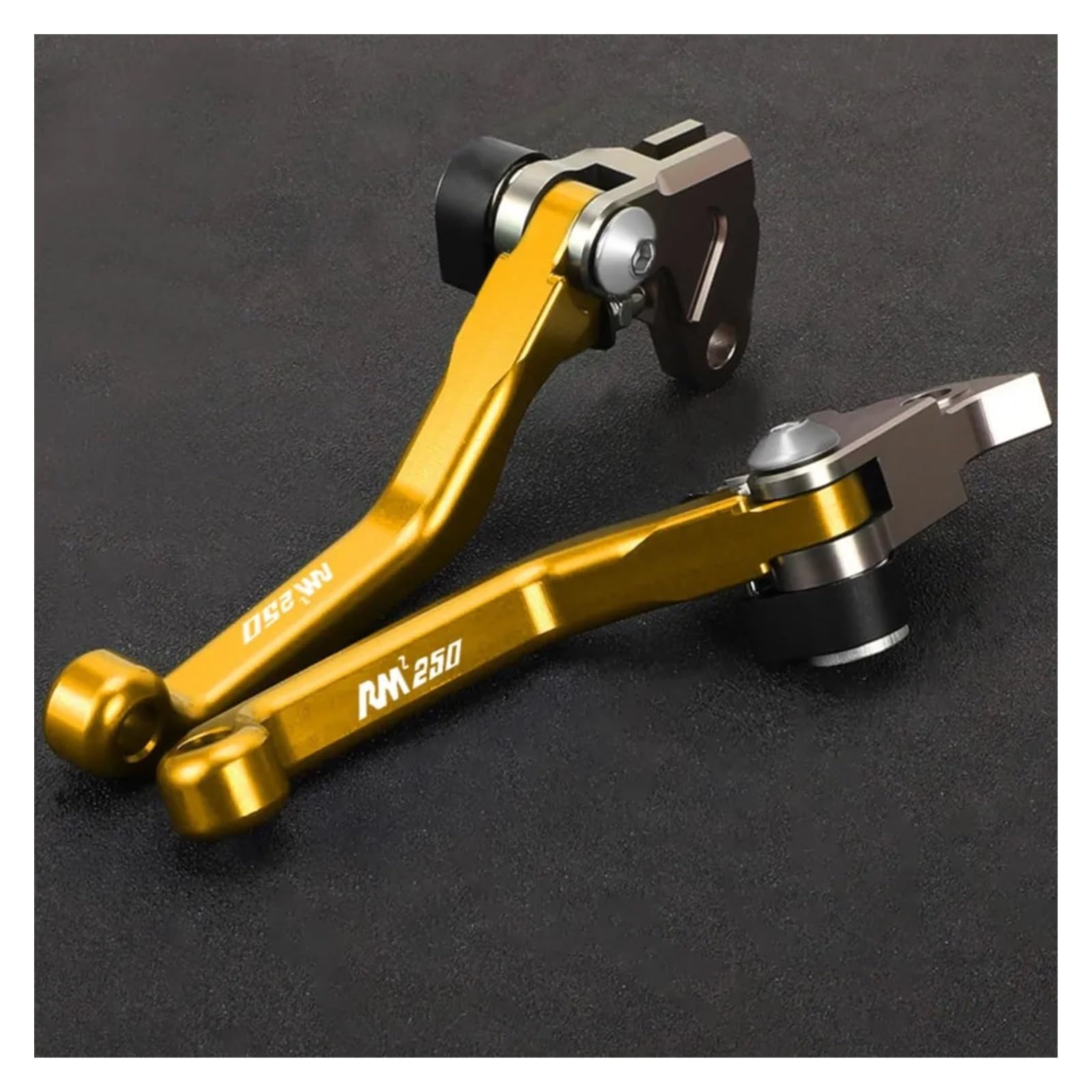 Freno Motocicleta Manija Manija De Palanca Freno Y Embrague Pivote Plegable para RMZ250 2007-2023 RMZ 250 Moto Cross(Color 4)