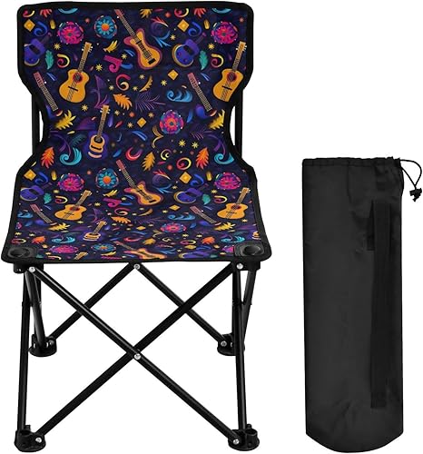 Miniatura 4 de Sillas de camping plegables para exteriores, con máscara dorada, Mardi Gras, para adultos, silla de camping portátil, silla de césped ligera 202a6661