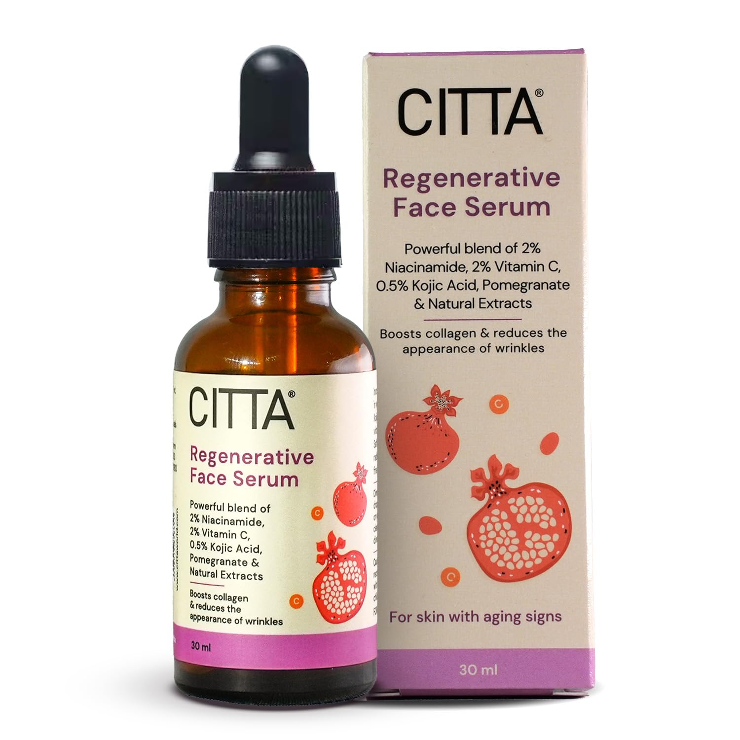 CITTA Regenerative Face Serum Anti-Aging Night Serum 30ml