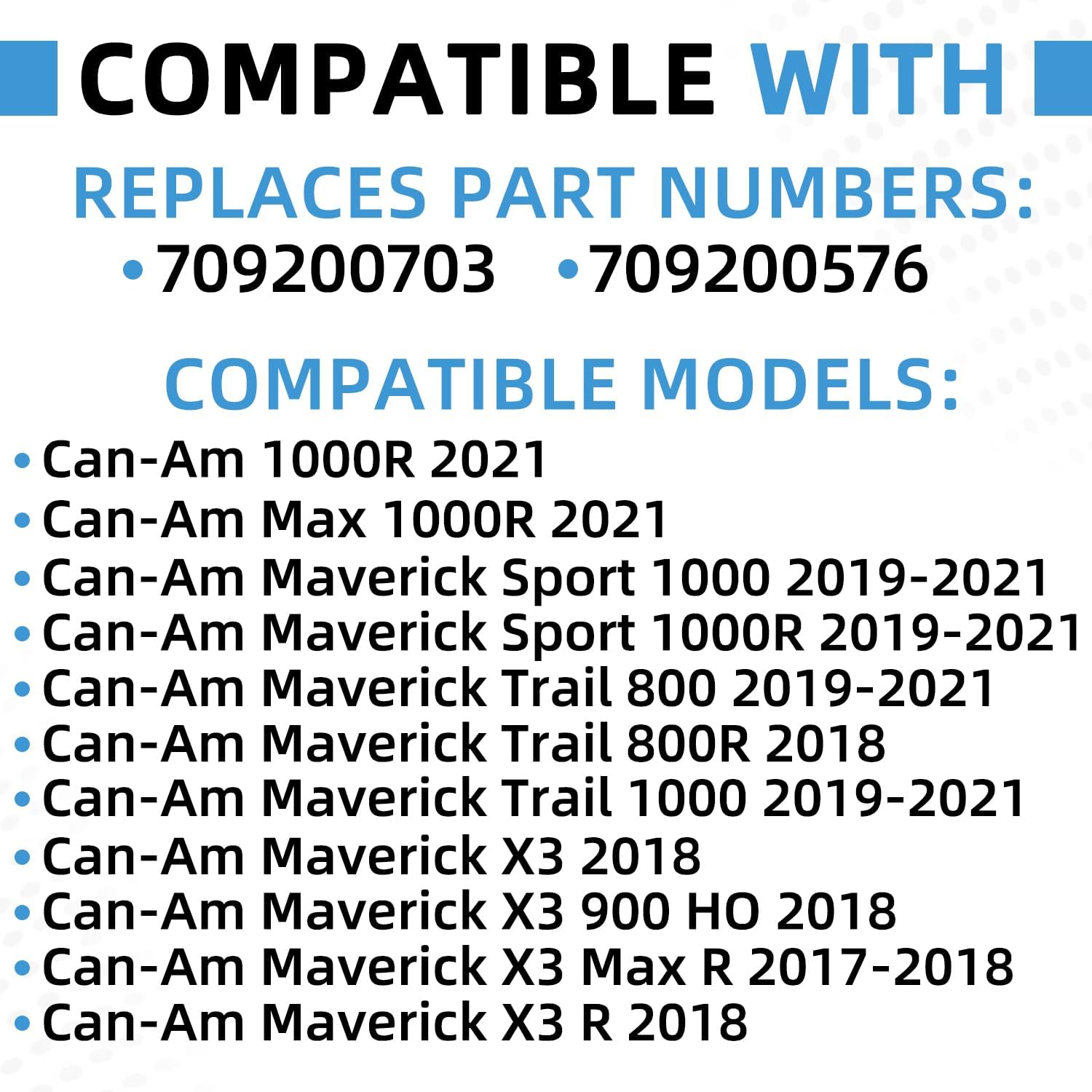 709200703 709200576 Upgraded Radiator Compatible with Can-Am Maverick X3 Max R Trail 800R Sport 1000 Turbo R